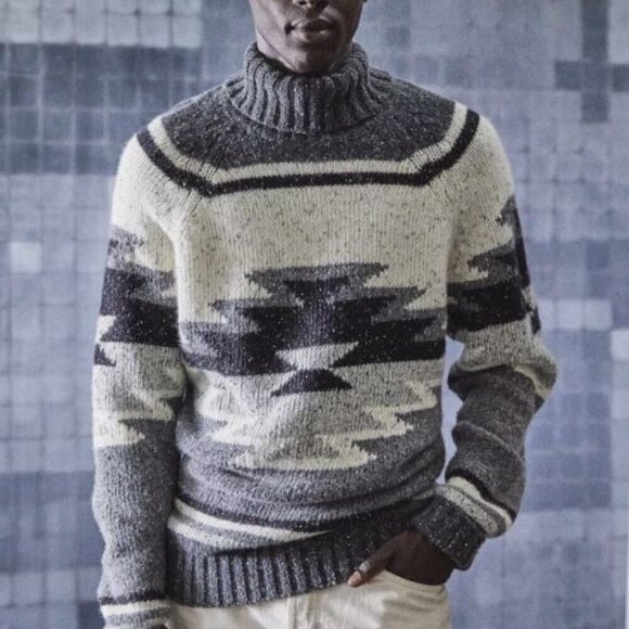 Todd Snyder Southwest Donegal Lambswool Turtleneck Large - Picture 1 of 5
